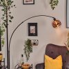 Ripoll Bogenlampe Glas 20 cm Schwarz, 1-flammig