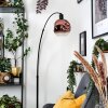 Ripoll Bogenlampe Glas 20 cm Schwarz, 1-flammig