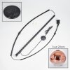 Ripoll Bogenlampe Glas 20 cm Schwarz, 1-flammig