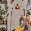 Ripoll Bogenlampe Glas 20 cm Schwarz, 1-flammig