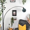 Ripoll Stehleuchte Glas 20 cm Schwarz, 1-flammig