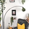 Ripoll Stehleuchte Glas 20 cm Schwarz, 1-flammig