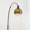 Ripoll Stehleuchte Glas 20 cm Schwarz, 1-flammig