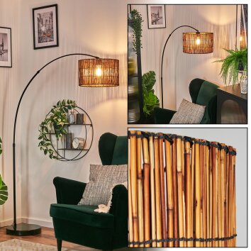 Cando Stehleuchte 35 cm Schwarz, 1-flammig