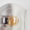 Koyoto Wandleuchte Glas 15 cm Gold, Schwarz, 3-flammig