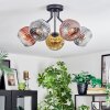 Ripoll Deckenleuchte Glas 15 cm Chrom, Gold, Klar, Kupferfarben, Rauchfarben, 5-flammig