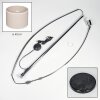 Bassagoda Stehleuchte 40 cm Chrom, Schwarz, 1-flammig