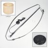 Sabadim Stehleuchte 40 cm Chrom, Schwarz, 1-flammig