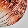 Ripoll Deckenleuchte Glas 15 cm Gold, Klar, Kupferfarben, Rauchfarben, 5-flammig