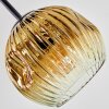 Ripoll Deckenleuchte Glas 15 cm Gold, Klar, Kupferfarben, Rauchfarben, 5-flammig