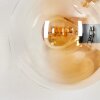 Gastor Wandleuchte Glas 15 cm Gold, Schwarz, 3-flammig