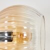 Koyoto Wandleuchte Glas 15 cm Gold, Schwarz, 3-flammig