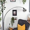 Ripoll Stehleuchte Glas 20 cm Schwarz, 1-flammig