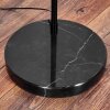 Ripoll Stehleuchte Glas 20 cm Schwarz, 1-flammig