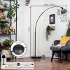 Ripoll Bogenlampe Glas 20 cm Schwarz, 1-flammig