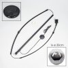 Ripoll Bogenlampe Glas 20 cm Schwarz, 1-flammig