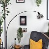 Ripoll Stehleuchte Glas 20 cm Schwarz, 1-flammig