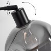 Ripoll Stehleuchte Glas 20 cm Schwarz, 1-flammig