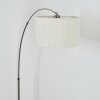 Bassagoda Stehleuchte 35 cm Nickel-Matt, Schwarz, 1-flammig
