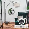 Bassagoda Stehleuchte 45 cm Chrom, Schwarz, 1-flammig