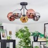 Ripoll Deckenleuchte Glas 15 cm Chrom, Gold, Kupferfarben, Rauchfarben, 5-flammig