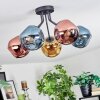 Ripoll Deckenleuchte Glas 15 cm Blau, Gold, Kupferfarben, 5-flammig