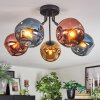 Ripoll Deckenleuchte Glas 15 cm Blau, Gold, Kupferfarben, 5-flammig
