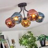 Ripoll Deckenleuchte Glas 15 cm Blau, Gold, Kupferfarben, 5-flammig