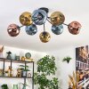 Ripoll Deckenleuchte Glas 15 cm Blau, Gold, Kupferfarben, 8-flammig