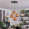 Ripoll Hängeleuchte Glas 20 cm Kupferfarben, 4-flammig