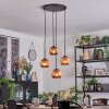 Ripoll Hängeleuchte Glas 15 cm Kupferfarben, 4-flammig