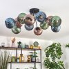 Koyoto Deckenleuchte Glas 15 cm Blau, Grün, Kupferfarben, 12-flammig