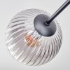 Koyoto Deckenleuchte Glas 15 cm Bernsteinfarben, Klar, Rauchfarben, 6-flammig