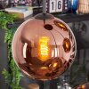 Ripoll Hängeleuchte Glas 20 cm Kupferfarben, 4-flammig