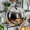 Koyoto Hängeleuchte Glas 20 cm Bernsteinfarben, Chrom, Klar, Rauchfarben, 6-flammig