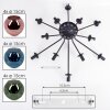 Ripoll Deckenleuchte Glas 15 cm Blau, Grün, Kupferfarben, 12-flammig