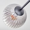 Koyoto Deckenleuchte Glas 15 cm Klar, Rauchfarben, 6-flammig