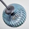 Koyoto Deckenleuchte Glas 15 cm Blau, Gold, Kupferfarben, 6-flammig