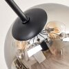 Koyoto Deckenleuchte Glas 15 cm Bernsteinfarben, Klar, Rauchfarben, 10-flammig
