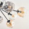 Ripoll Deckenleuchte Glas 15 cm Bernsteinfarben, Klar, Rauchfarben, 10-flammig