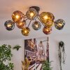 Ripoll Deckenleuchte Glas 15 cm Blau, Gold, Kupferfarben, 12-flammig