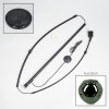 Ripoll Stehleuchte Glas 25 cm Schwarz, 1-flammig