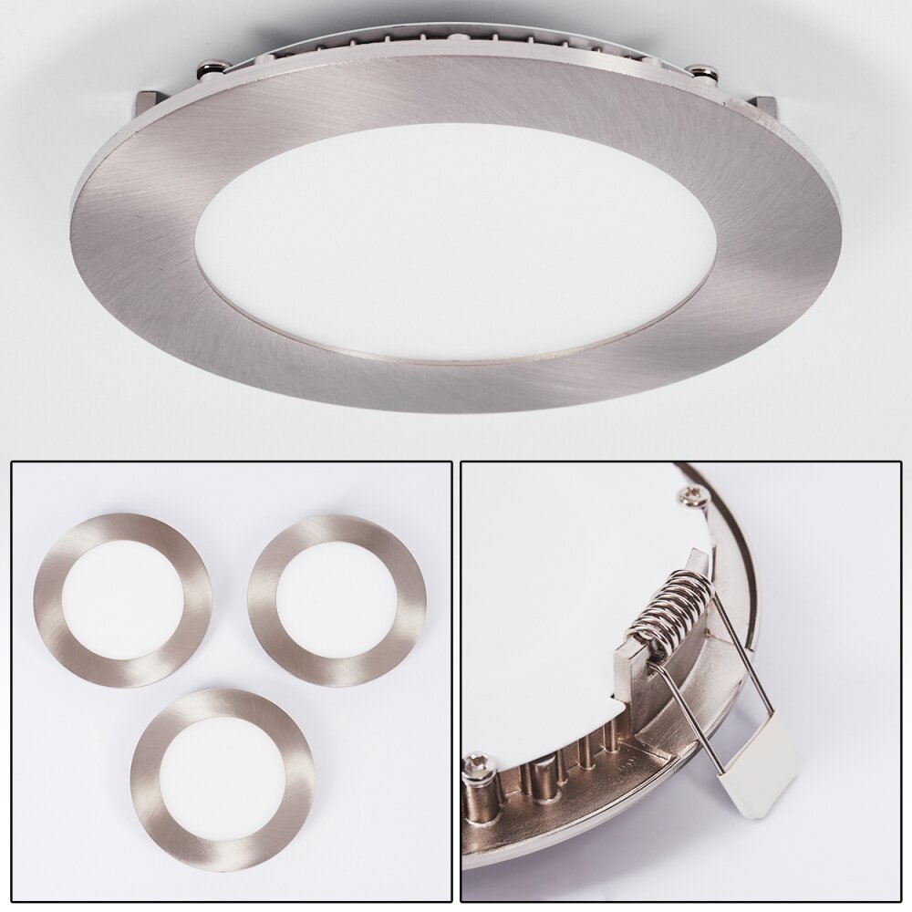 Finsrud Einbauleuchte 3er Set LED Nickel-Matt, 1-flammig main product photo