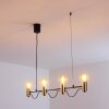Gnarp Pendelleuchte Schwarz-Gold, 4-flammig