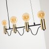 Gnarp Pendelleuchte Schwarz-Gold, 4-flammig