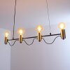 Gnarp Pendelleuchte Schwarz-Gold, 4-flammig