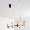 Gnarp Pendelleuchte Schwarz-Gold, 4-flammig