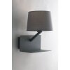Luce Design Ciak Wandleuchte Grau, 1-flammig