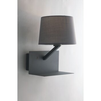 Luce Design Ciak Wandleuchte Grau, 1-flammig