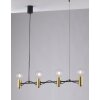 Luce Design AXON Pendelleuchte Schwarz-Gold, 4-flammig